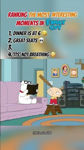 Ranking the Most Interesting Moments in Family Guy 🤣