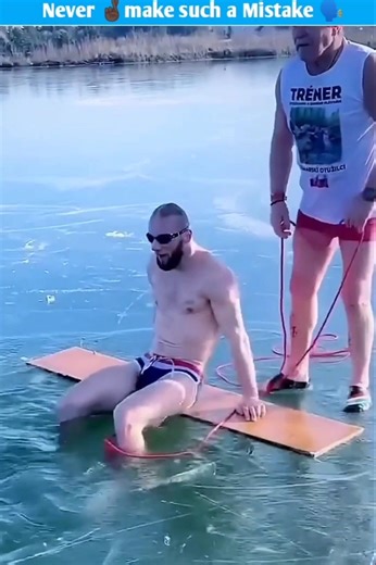 How Dangerous Can it be to Swim in a Frozen Lake.|| #shorts#shortvideo#ytshorts#shortsfeed