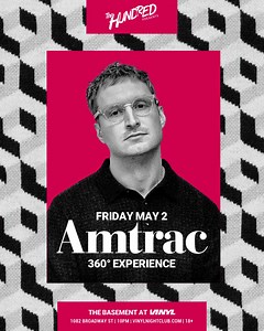 Never content to settle, Amtrac's musical mood and influences change with each passing season. Prepare for a 360 journey through his iconic melodies Friday, 5/2  On sale now -> vinylnightclub.com/amtrac | Club Vinyl | Facebook