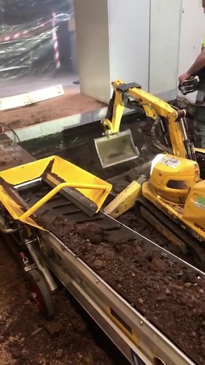 Brokk Demolition Robot in Action: One Man Project