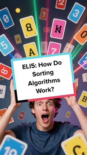 Ever wondered how computers arrange chaos into order? Discover how sorting algorithms make sense of digital data! #TechExplained #DataScience #ELI5 #Sorting #ComputerScience