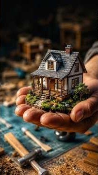 Building a TINY Farmhouse From Scratch! 🏡 Satisfying Miniature Timelapse #shorts