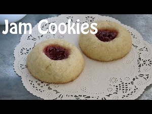 Jam Filled Butter Cookies -- Thumbprints -- The Frugal Chef