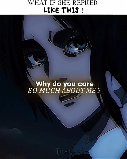 What If She Replied Differently - Eren & Mikasa Edit [ Headlights / Alan Walker] #anime #love #aot