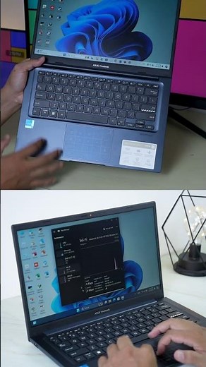 Asus vivobook x1404za comfortable keyboard and smooth touchpad #shorts #asuslaptop