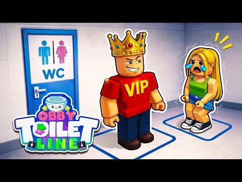 OBBY TOILET LINE – THE CRAZIEST QUEUE GAME EVER!