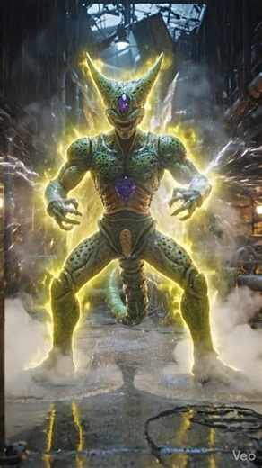 Hyperrealistic Imperfect Cell Power Up (Live Action 4K) ⚡ Lightning Aura Transformation