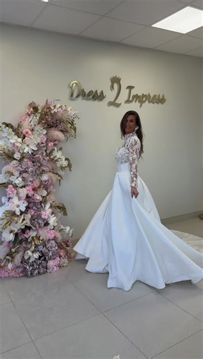 Meet Trinity by Maggie Sottero 🤍 Romantic lace meets timeless elegance in this breathtaking bridal gown. Trinity features a beautifully detailed bodice with delicate lace and a graceful silhouette that feels both classic and modern, perfect for the bride who wants to make a stunning statement on her wedding day. Now available at Dress 2 Impress – Cherry Hill. Book your bridal appointment and experience this gorgeous Maggie Sottero gown in person. 💍✨ #weddingdress #laceweddingdress #bride #njbr