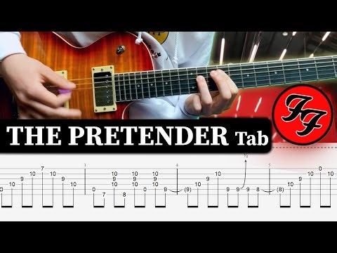 The Pretender- Foo Fighters- Guitar cover with tab- Lesson- Tutorial- Guitar Tabs