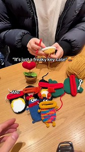 #crochet #handmade #keycover #keycase | Softloop