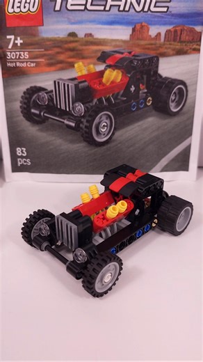 LEGO Technic Hot Rod Car (30735)[83 pcs] #shorts ‪@TopBrickBuilder‬