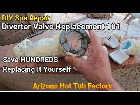 How to Replace a DIVERTER VALVE in a Jacuzzi..Save Hundreds Replacing it YOURSELF..DIY Spa Repair