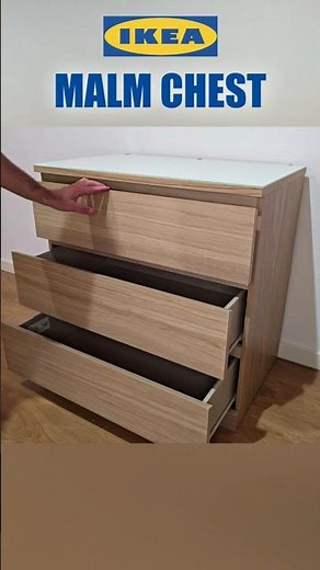 IKEA MALM Glass Top Assembly #malm #ikea #dresser #ikeaproducts