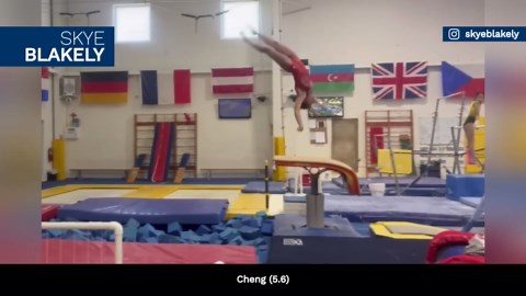 Simone Biles' new combo ⬆️ in training #25
