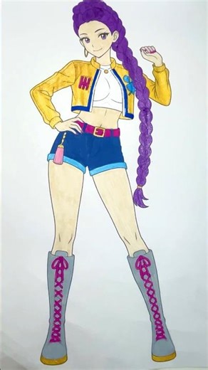 Coloring Rumi 💜✨ Do you like Rumi? #rumi #kpopdemonhunters #drawing #art #coloring