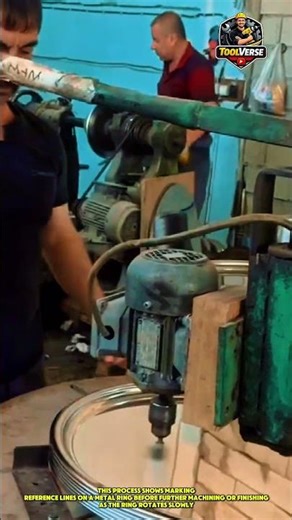 Metal Ring Marking Process Before Finishing #metalmarkingmachine #Toolsatwork