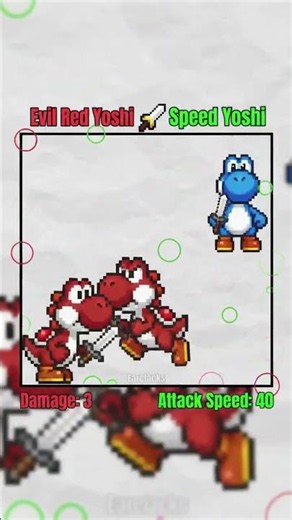 evil red Yoshi vs speed Yoshi (fight)