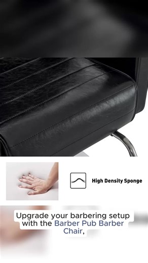 video, BarberPub Barber Chair for Barbershop,Reclining Salon Chair for Hair Stylist 9180