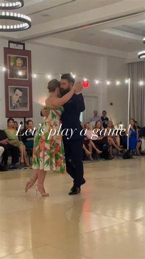 Down here: This video has no sound on purpose. Clearly showing the main quality of tango music - rhythm or melody - is very important to us and we worked a lot on making a big visual difference between the two. Can you tell which of the 2 tangos is lyrical and which is rhythmic? What tells you which is which? Is it steps, energy, technique, embrace… or something totally different? Is the difference between these 2 qualities obvious? How would you describe the difference? Let me know in the comme