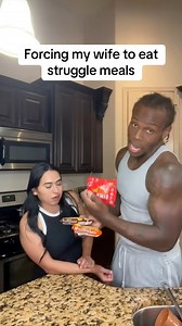 64K views · 1.1K reactions | Forcing my wife to eat struggle meals #marriedcouple #rich #poor #relationship #struggle #couples | Dominic Barry | Facebook