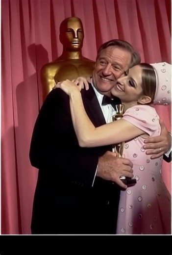 Barbra Streisand congratulates John Wayne on his Best Actor Oscar win for ''True Grit'' in 1970 | The True Grit Man Forever
