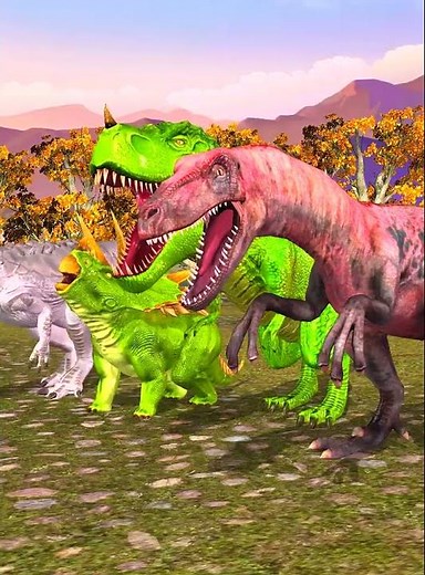 Dinosaur eggs & Gum comedy video || Cartoon gorilla Dinosaurs and Wolf Short Video