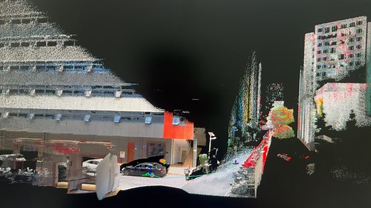 手持SLAM扫描仪真彩点云现场即时建图实测