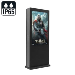 [Hot Item] High Brightness 2500 Nits Floor Stand Touch Screen Monitor IP65 Outdoor Display Screen