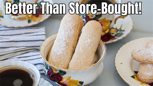 Homemade Ladyfingers Recipe | How to Make Italian Savoiardi