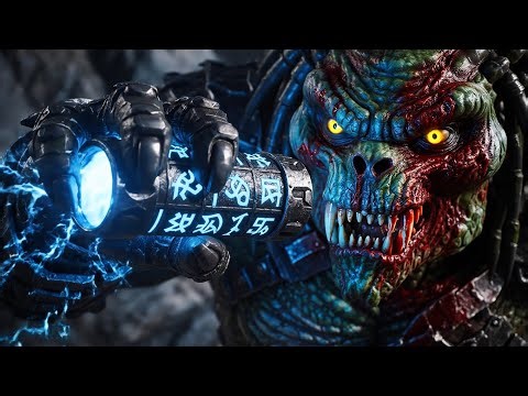 Predator Unleashed God Mode vs Krathul Monster Epic Sci Fi Battle Scene