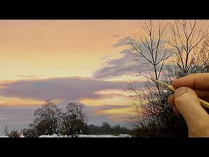 #42 How To Paint Winter Trees | Oil Painting Tutorial