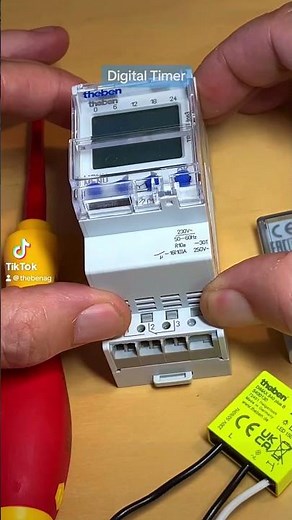 Theben digital time switch TR 610 top3 and Bluetooth OBELISK top3 #shorts #diy #electrician