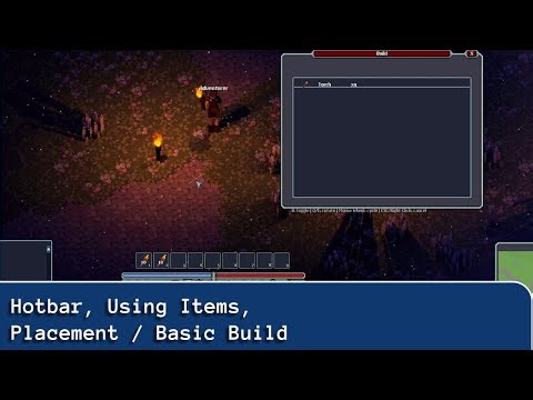 Hotbar, Torch, Gear, Items
