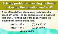 Motional EMF - Example 2 ( Video ) | Physics