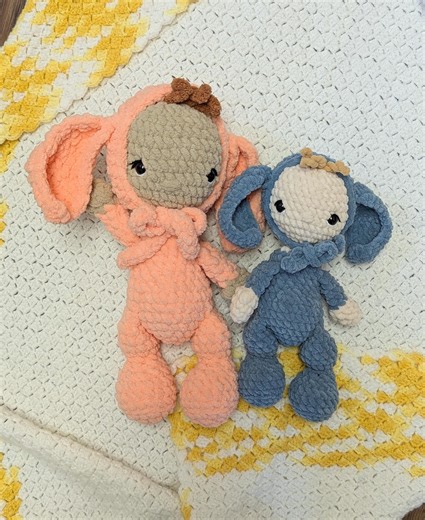 Crochet Baby Doll Bunny Bonnet Plushie| Critter Bub Beans Bunny | Crochet Bunny Doll | Crochet Doll | Rabbit Plushie - Etsy