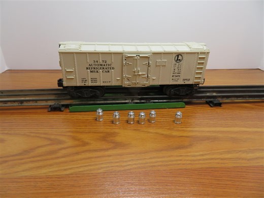 F 234 Lionel O Gauge 1950 Milk Car 3472 & Platform With (6) Milk Cans - Tested Works Great - Excellent Condition - Etsy