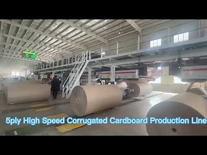 How to make corrugated paperboard/High Speed Corrugated cardboard production line carton box making
