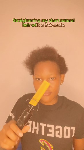 Silk Press Tutorial for Short 4c Natural Hair