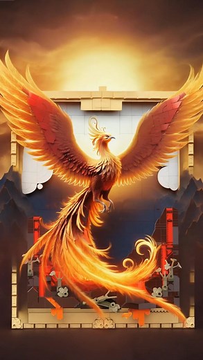 🐦 Light. Magic. Phoenix. Turn blocks into a masterpiece with glowing LED effects 💡. 🎨 For dreamers & creators. | JMBricklayer