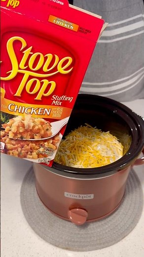 Slow Cooker Meatball Stuffing Bake (Easy Dump and Go Dinner!) #shorts