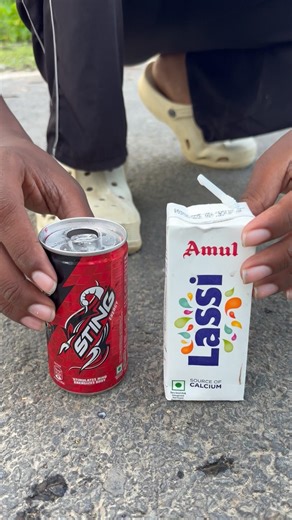 Amul lassi vs sting energy drink unboxing🔥