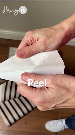 Acoustic wooden slats peel and stick wallpaper