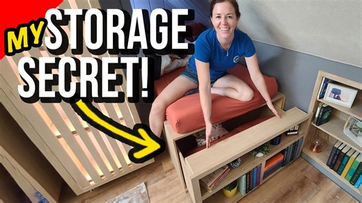 Build under bed storage with shelf and drawer combined