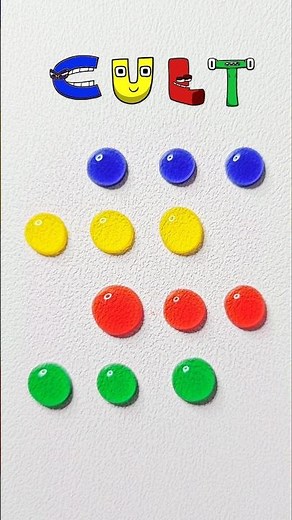 ASMR Cult Color Mixing 💧 #asmr #satisfying #alphabetlore #relaxing