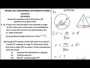 NOVDEC 20025 CORE MATHS PAPER 2 _QUESTION 9