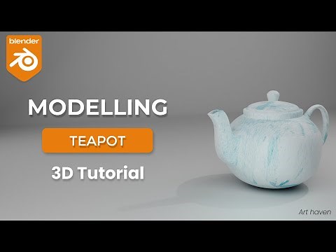 How to make Teapot in Blender