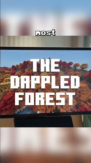 NEW AUTUMN BIOME #minecraftupdate #autumn #dappledforest #minecraft #minecraftlive