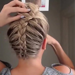 1.3M views · 8.5K shares | Backwards Dutch Braid into messy bun By: @whatlydialikes | Shopping Online - Clothes | Facebook