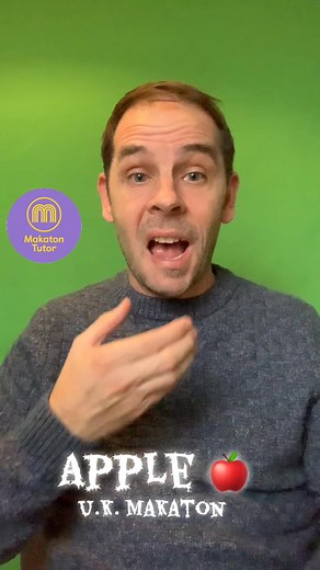 Makaton sign for Apple 🍎 | Fish Makaton Training