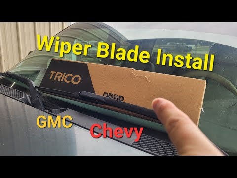 How to install Chevy and GMC Wiper Blades